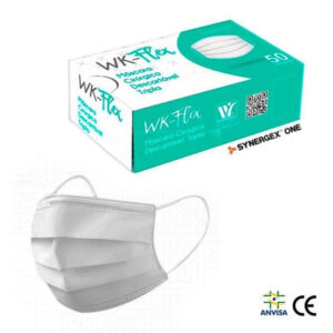 Máscara Cirúrgica Tripla C/Elático Caixa C/50 Unidades - WK